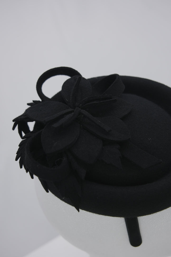 Fascinator "Stoff schwarz"