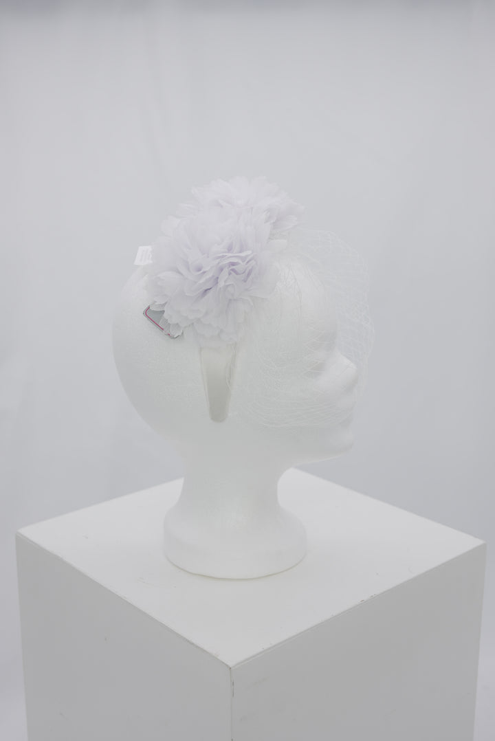 Fascinator "Flower White"