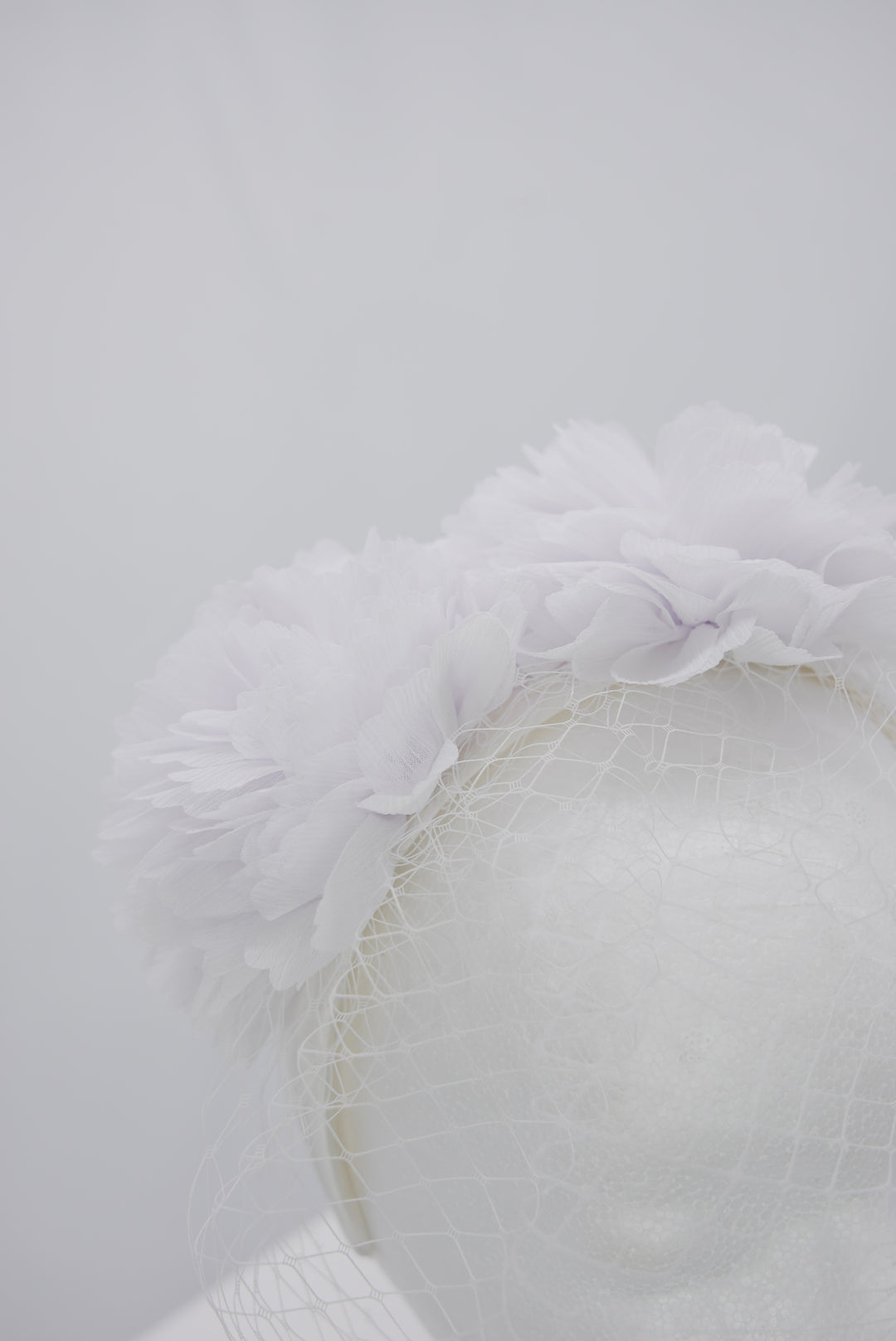 Fascinator "Flower White"