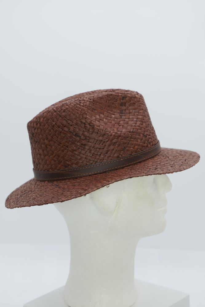 Strohhut “weave“ rost