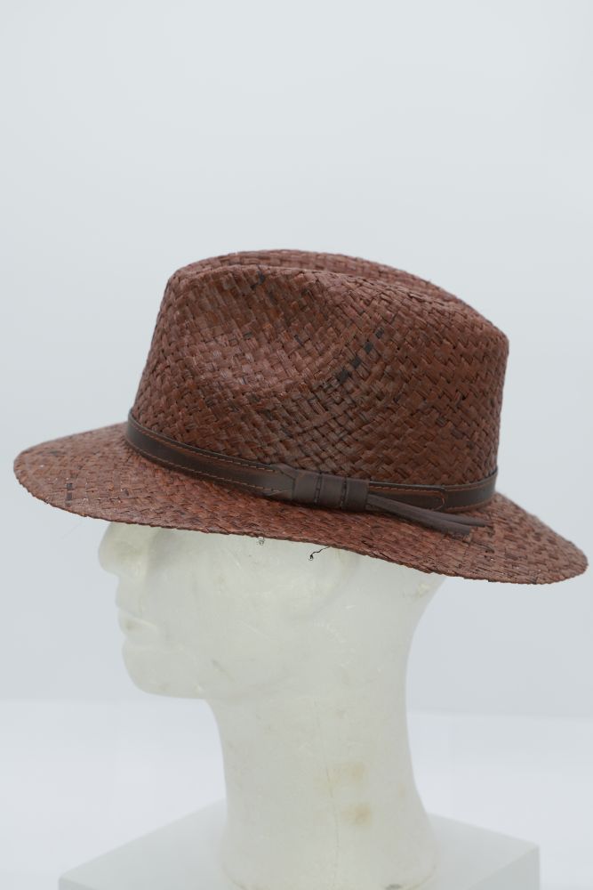 Strohhut “weave“ rost