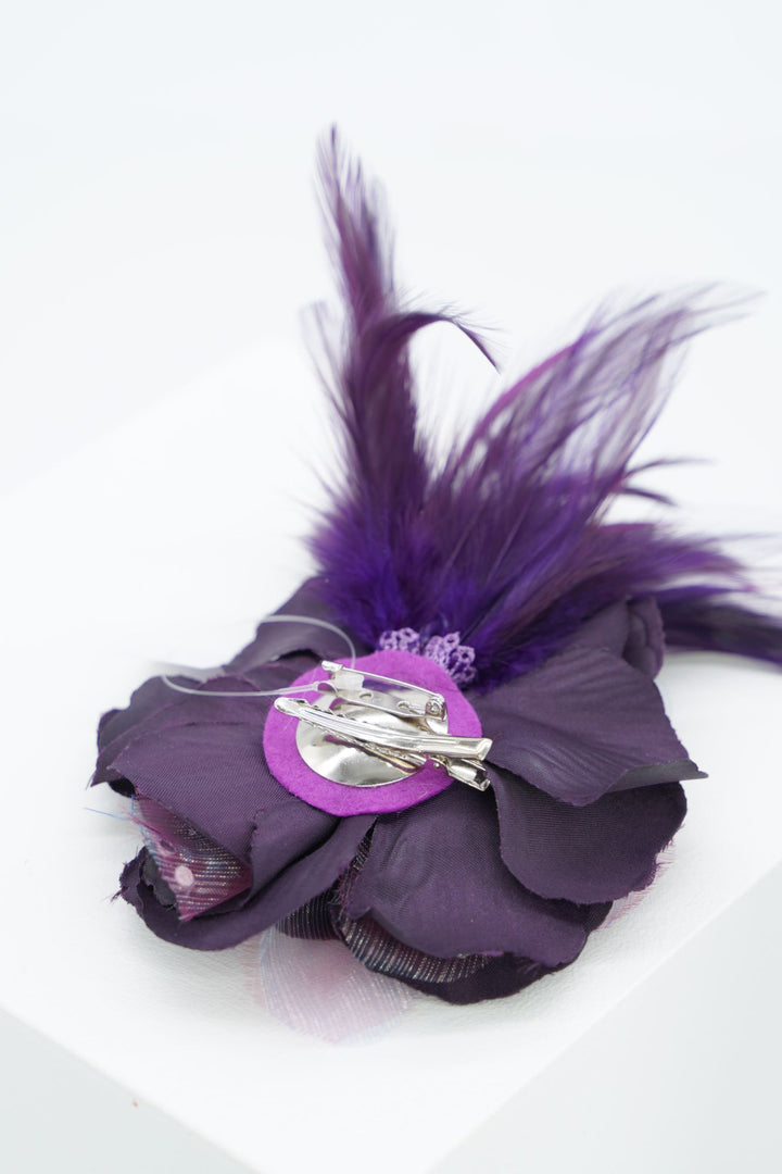 Fascinator "purple rose" lila