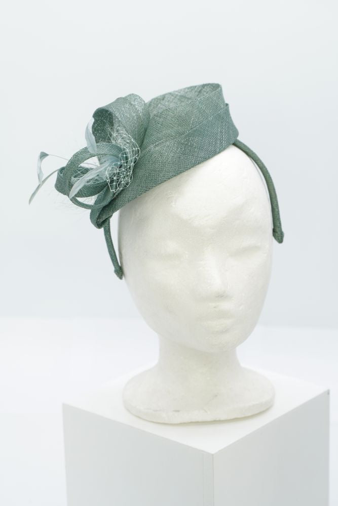 Fascinator "fog" mintgrün