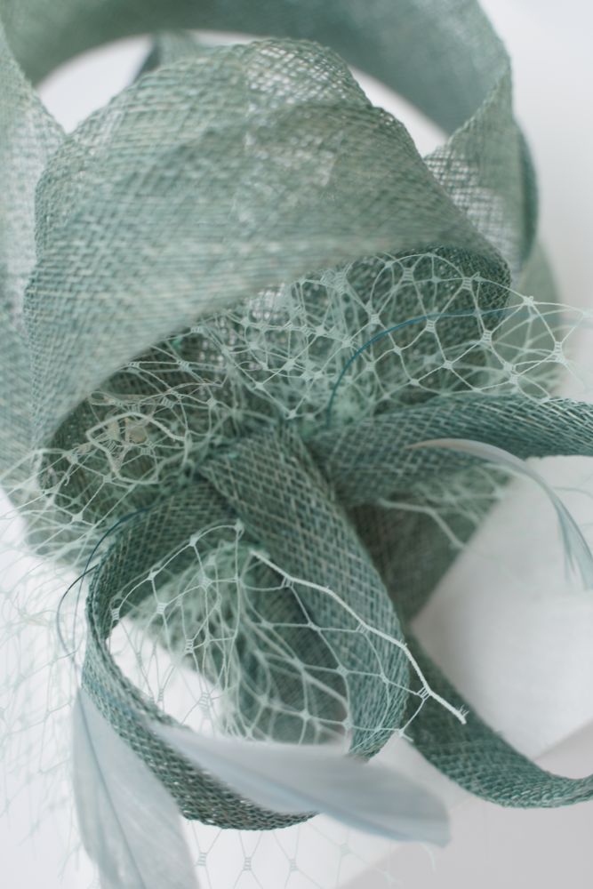 Fascinator "fog" mintgrün