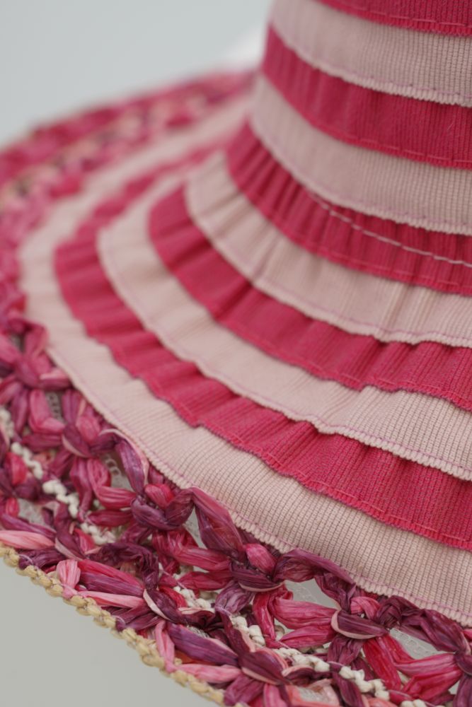 Stoffhut "fabric" pink-rosa