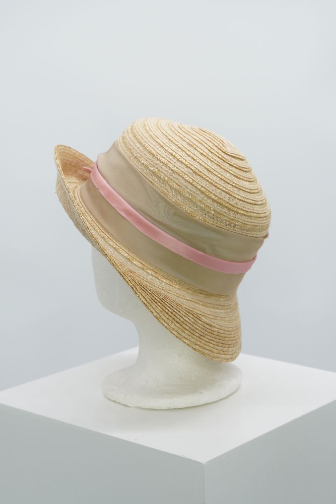 Strohhut “attractive“ beige-rosa