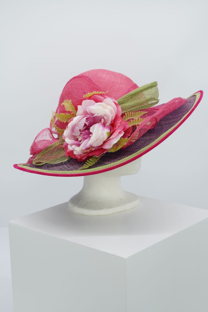 Modellhut “floración“ pink-lila